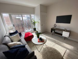 129 Halstead 1 Bedroom Living Room