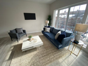 129 Halstead 2 Bedroom / 2 Bathroom Living Room