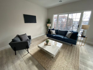 129 Halstead 2 Bedroom / 2 Bathroom Living Room